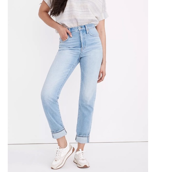 Madewell Classic Straight Jeans in Sayles Wash: Pride Rainbow Selvedge Edition - Picture 2 of 9